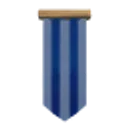 White and Blue Striped Banner icon