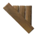 Wood Wall 45° (Inverted) icon