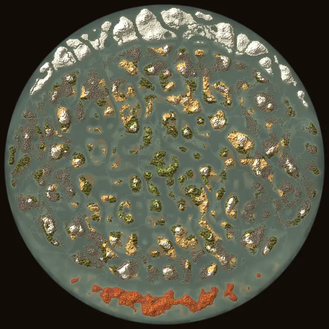 World map of Valheim seed 4SmkUUgPLl: biomes and coastlines
