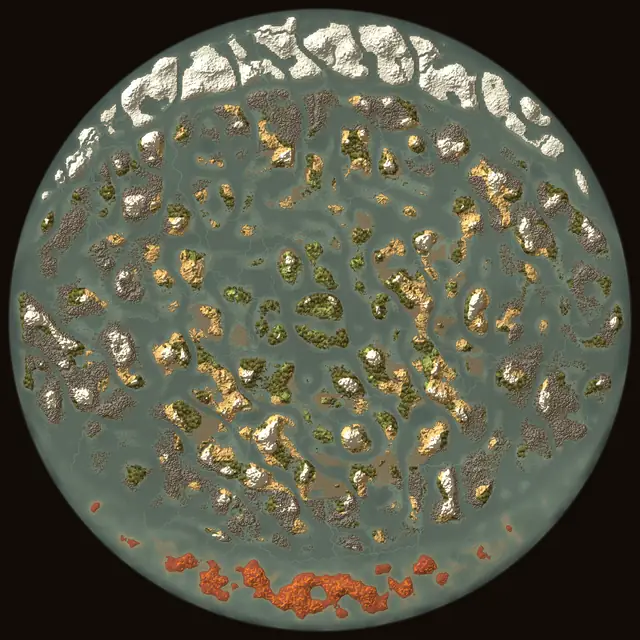 World map of Valheim seed BBJDNjlj7G: biomes and coastlines
