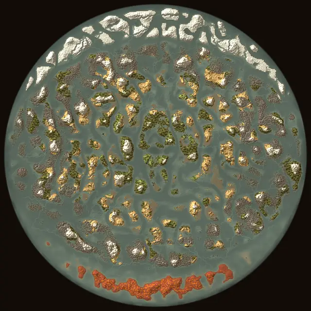 World map of Valheim seed BxEH9I80sb: biomes and coastlines