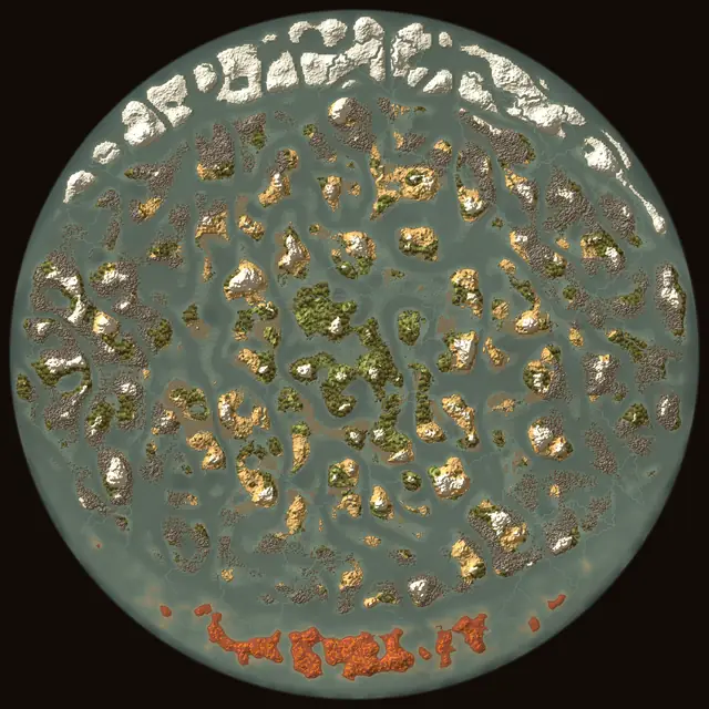 World map of Valheim seed DPyts7jTiI: biomes and coastlines