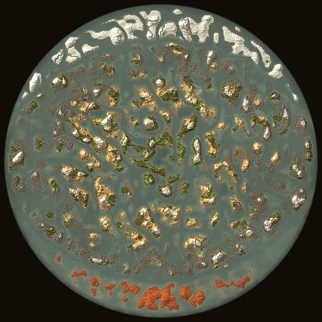 World map of Valheim seed EXCHajRlnJ: biomes and coastlines