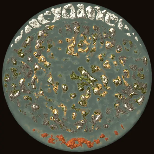World map of Valheim seed F3MHAQEKbh: biomes and coastlines