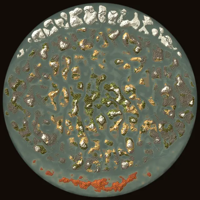 World map of Valheim seed HAVGJhQIxB: biomes and coastlines