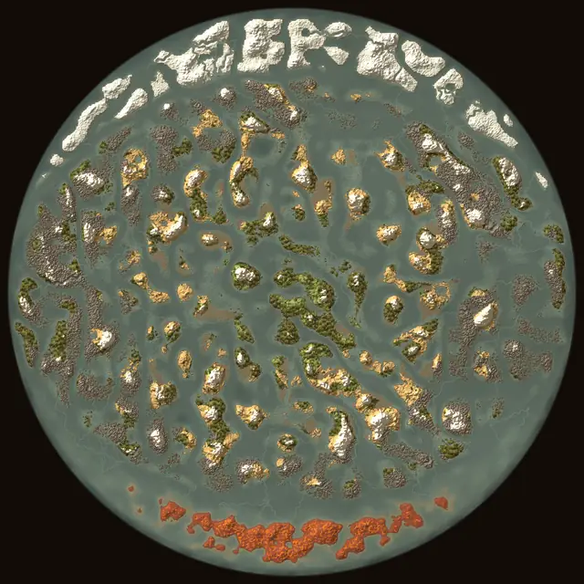 World map of Valheim seed Pv4fQxCvmL: biomes and coastlines