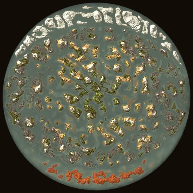World map of Valheim seed UePYptNkVt: biomes and coastlines