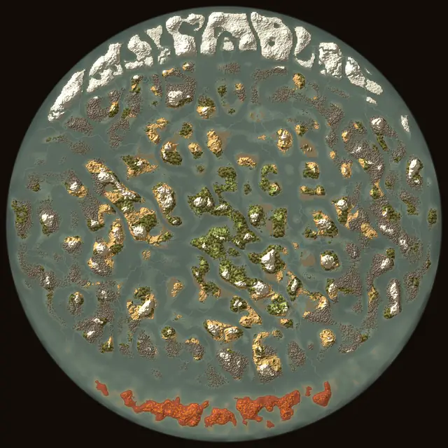 World map of Valheim seed WsQDfpnxyf: biomes and coastlines