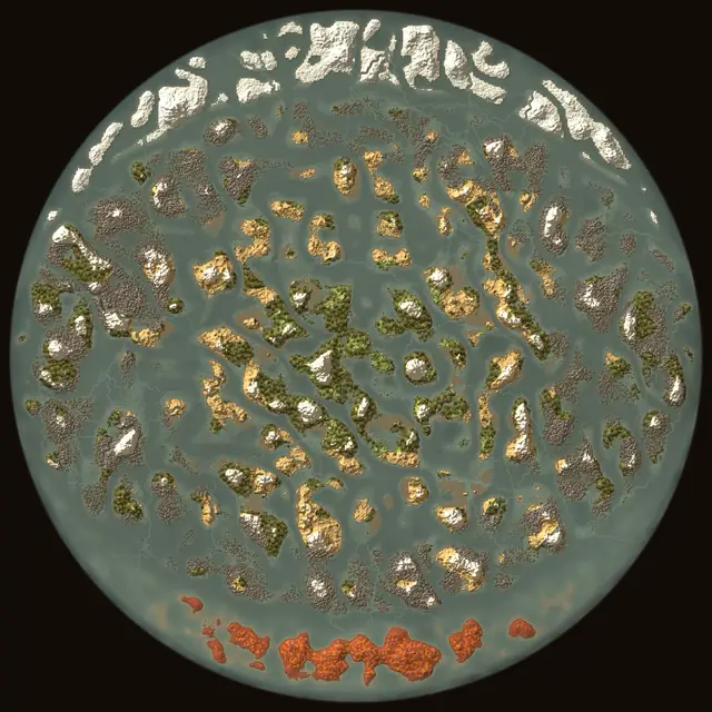 World map of Valheim seed XnbsGl3uyZ: biomes and coastlines