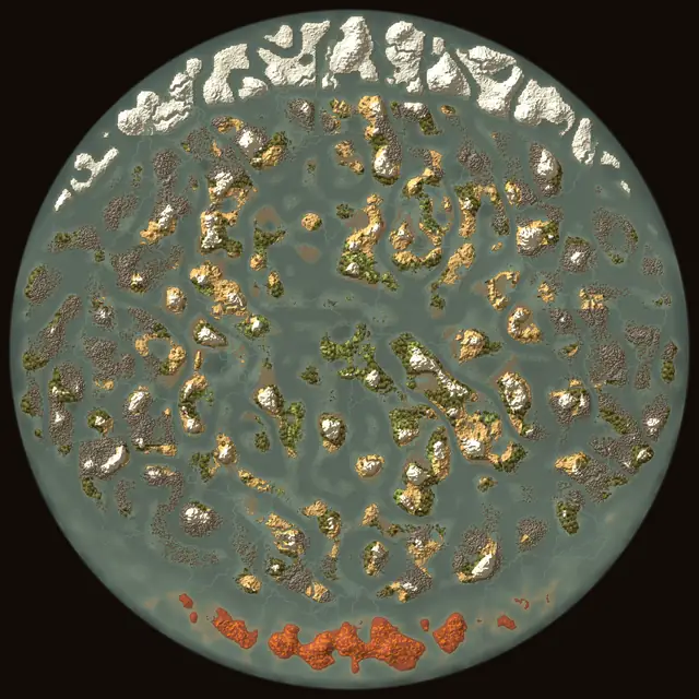 World map of Valheim seed aMqlFYXSZt: biomes and coastlines