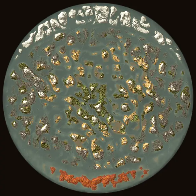 World map of Valheim seed gPCYMeqdTE: biomes and coastlines