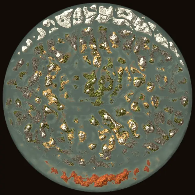 World map of Valheim seed jMhty4dpIR: biomes and coastlines