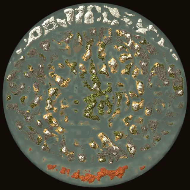 World map of Valheim seed mLwSYB2ByP: biomes and coastlines