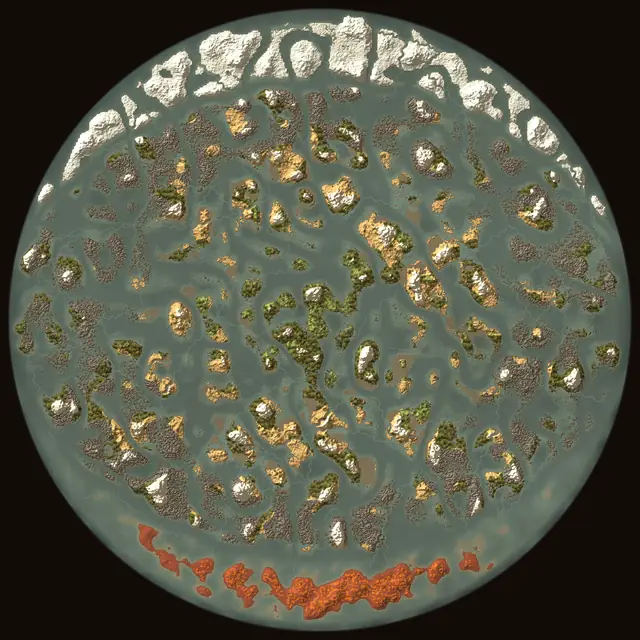 World map of Valheim seed r578BFFbCH: biomes and coastlines