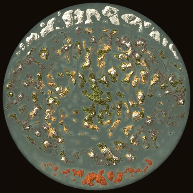 World map of Valheim seed s8DZzsSies: biomes and coastlines