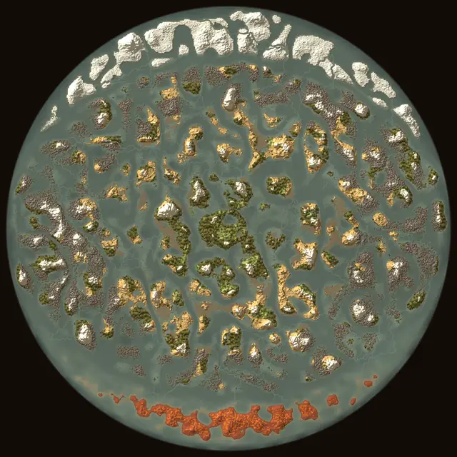 World map of Valheim seed vjmz7QjX6e: biomes and coastlines