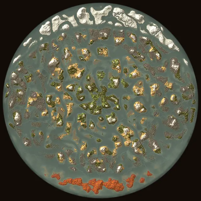 World map of Valheim seed wZbcGwaUPp: biomes and coastlines